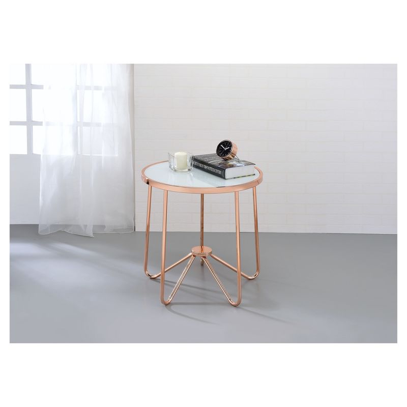 End Table Frosted Rose Gold - Acme Furniture, 3 of 5