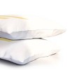 Deny Designs Standard April Lane Art Block Yellow Monogram F Microfiber Printed Pillow Sham - 3 of 3