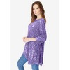 Roaman's Women's Plus Size Handkerchief-Hem Sequin Tunic - image 4 of 4