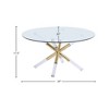 Meridian Furniture,Mercury Acrylic/Gold Coffee Table - 4 of 4