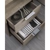 PAGED Nightstand with Storage Drawer and Open Shelf, Modern Wooden Side Table, Bedside Cabinet for Bedroom, Living Room - 4 of 4