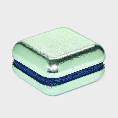 Square Case Mirror Rounded Corners Jewelry Box - A New Day™ Mint Green