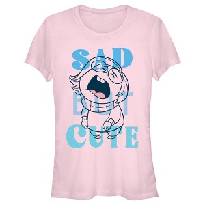 Junior's Inside Out 2 Sad But Cute T-Shirt - 1 of 4