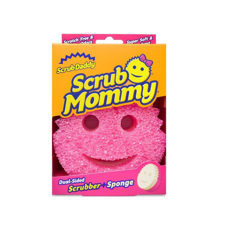 Scrub Daddy Scrub Mommy Dual-Sided Scrubber + Sponge: Foam Material, 4" Height, 6" Width, Cleaning Tools, 1 of 11