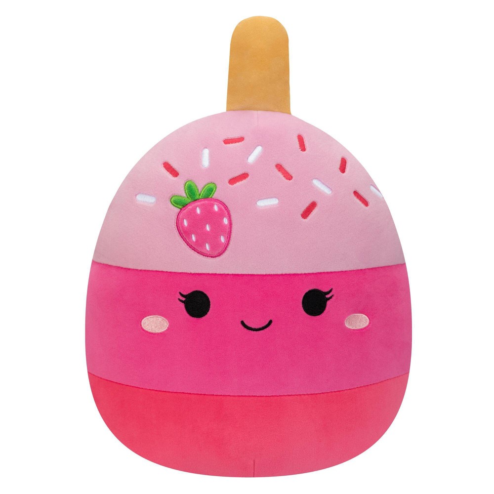 (dirt from wearhouse) Squishmallows 11" Pama the Pink Strawberry Cake Pop Plush Toy