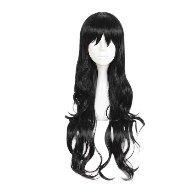 Unique Bargains Curly Women's Wigs 28" Black with Wig Cap, 1 of 7