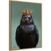 Amanti Art 23"x30" King Crow by Lucia Heffernan Framed Canvas Wall Art - 2 of 4