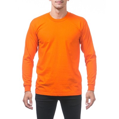 Pro Club Men's Heavyweight Cotton Long Sleeve Crew Neck T-Shirt