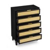 CAVINAS Rattan 5 Drawers/7 Drawers Dresser for Bedroom,Modern Drawers with Metal pulls for Kids Room,Living Room,Entry and Hallway - 4 of 4