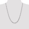 Black Bow Jewelry 4.5mm, 14k White Gold, Flat Figaro Chain Necklace - 2 of 4