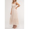 August Sky Women's Smocked Bodice Midi Dress - 3 of 4