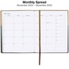 Global Printed Products 14 Month 8"x10" Planner Brown and Black 2025 - 3 of 4