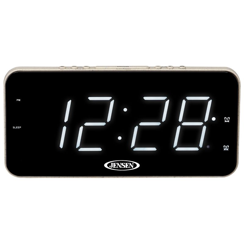 JENSEN JCR-212 Digital AM/FM Dual Alarm Clock Radio, 4 of 6