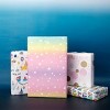 Bows And Sparkles 96"x30" Tie Dye Stars Birthday Gift Wrapping Paper Pink/Yellow/Green - 2 of 3