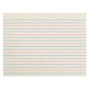 Zaner-Bloser Newsprint Handwriting Paper, Dotted Midline, Grade K, 3/4" x 3/8" x 3/8" Ruled Long, 10-1/2" x 8", 500 Sheets (Pack of 2) - 1 of 1