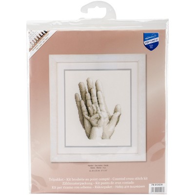 Vervaco Counted Cross Stitch Kit 8"X10"-Hands On Aida