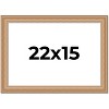 PosterPalooza | Weathered Yellow Picture Frame - UV Acrylic, Backing Board, Hanging Hardware Included - 2 of 4
