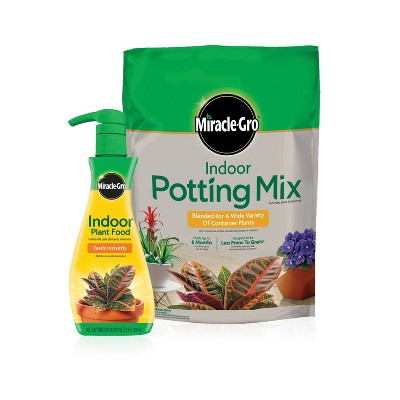 Miracle-Gro Indoor Plant Food and Potting Mix