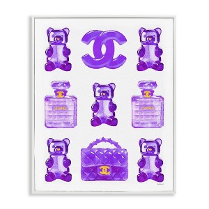 Stupell Industries Purple Glam Gummy Candy Black Framed Giclee Art - 1 of 4