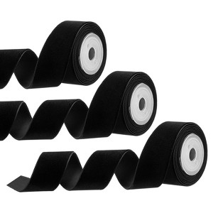 Unique Bargains Velvet Single-Faced Vintage Soft DIY Craft Decorative Wedding Ribbon 3 Pcs - 1 of 4