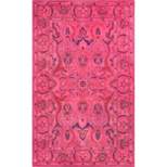 7'6"x9'6' Hand Tufted Kimberly Overdyed Style Area Rug Pink - nuLOOM