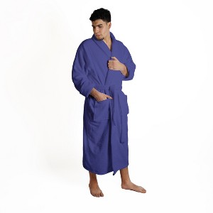 Ultra-Absorbent Cotton Bathrobe by Blue Nile Mills - 1 of 4