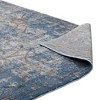 Modway Minu 5x8 Area Rug – Distressed Floral Lattice Pattern in Blue Gray, Yellow & Orange, Tight Low Pile Polypropylene - 4 of 4