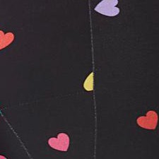 black multi hearts