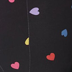 black multi hearts