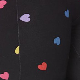 black multi hearts
