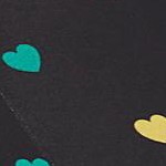 black multi hearts