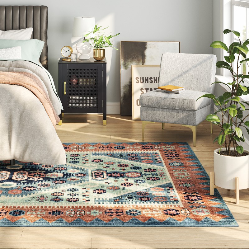 5' x 7' 5x7 Feet Threshold Target Brand White Boho Shag Soft Plush Area