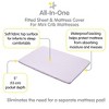 BreathableBaby All-in-One Fitted Sheet & Waterproof Cover, For 38" x 24" Mini Crib Mattress (2-Pack), Lavender - 3 of 4