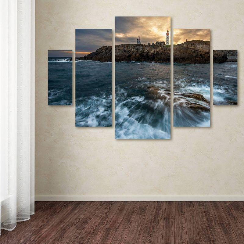 5pc The Lighthouse by Mathieu Rivrin - Trademark Fine Art, 4 of 6