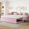 KIGFTSOD Twin Size Upholstered L-Shaped Upholstered Daybed with Pop Up Trundle - 2 of 4