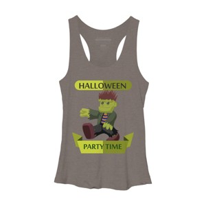 Women's Design By Humans Happy Halloween gift for kid cute Frankenstein By thientd87 Racerback Tank Top - 1 of 3