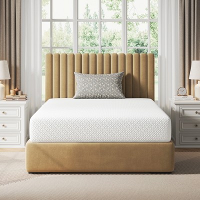 Greenstell  Mattress, Cooling Gel Memory Foam Mattress, 2-Layer Bamboo Charcoal & Support Foam for Sleep Comfort