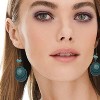 45 Pairs Boho Drop Earrings Set, Vintage Tassel Leaf Dangle Earrings for Women Valentine's Day Gifts - 2 of 4