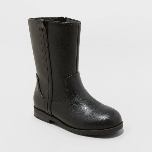 Girls black shop riding boots