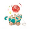 Hape Walk-A-Long Roll & Rattle Kitten in Teal for Toddlers - 2 of 4