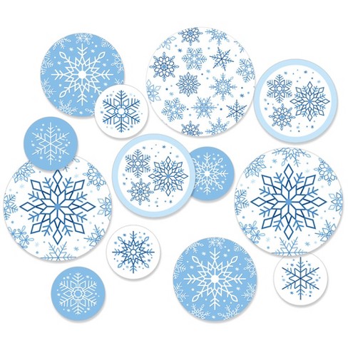 Blue & Silver Snowflake Confetti 1oz - Party Adventure