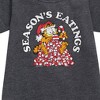 Girls' - Garfield - Seasons Eatings Graphic Short Sleeve Fleece Dress - 2 of 3