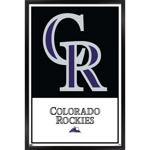 Trends International MLB Colorado Rockies - Logo 22 Framed Wall Poster Prints - 1 of 4