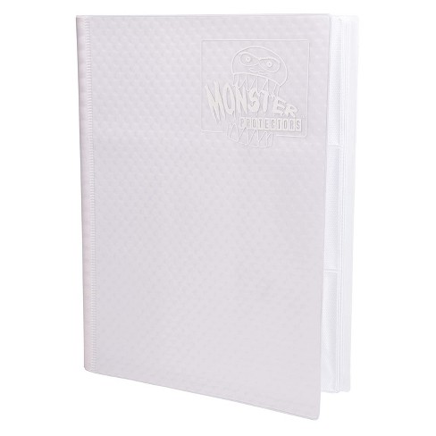 Monster Binder - 9 Pocket Trading Card Album - Holofoil White w White Pages - Holds 360 Yugioh  Magic  and Pokemon Cards - image 1 of 3