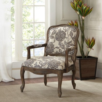 CAVINAS Polyester Accent Chair with Camel Backrest and Wood Legs,Modern Upholstered Living Room Chairs,Reading Chairs for Living Room