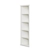 Ridstar 75.25 in. H Set of 2 Display Cabinets with 5-Tier Sided Bookcase For Hallways, Living Room & Office-White - 4 of 4