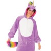 Rubies Purple Unicorn Hooded Zipsters Costume Small/Medium - 2 of 3