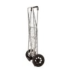 Honey-Can-Do 4 Wheel Folding Utility Cart: Silver Steel Grocery & Shopping Cart with Universal Storage - 3 of 3