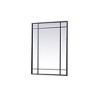 Elegant Lighting French Panel Wall Mirror 30x40 Inch In Black - 3 of 4