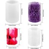 JDICTION 2 PCS Cylindrical Resin Molds Silicone, Epoxy Resin Mold, Hexagonal Resin Mold for DIY Desk Decorate Table Lamp Home Decorate - 2 of 4